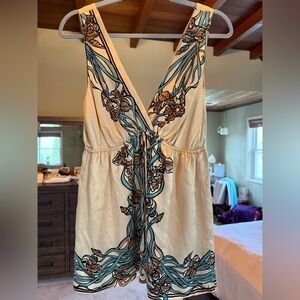 Single Gold and Cream Blouse